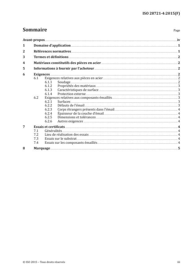 ISO 28721-4:2015 - Émaux vitrifiés -- Appareils émaillés pour les installations industrielles