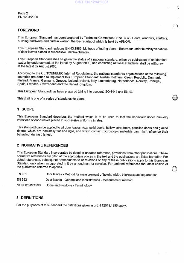 EN 1294:2000 EN 1294:2001 - Page 4 preview