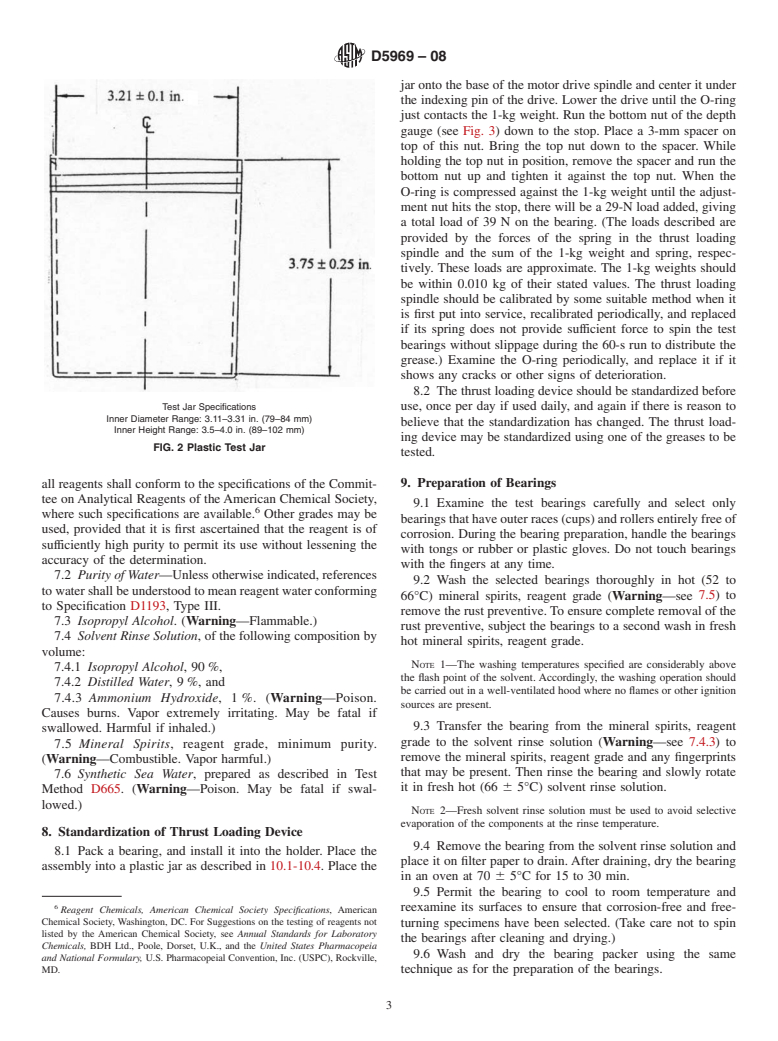 ASTM D5969-08 - Standard Test Method for Corrosion-Preventive Properties of Lubricating Greases in Presence of Dilute Synthetic Sea Water Environments