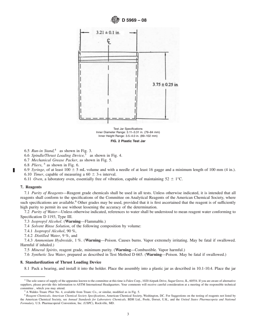 REDLINE ASTM D5969-08 - Standard Test Method for Corrosion-Preventive Properties of Lubricating Greases in Presence of Dilute Synthetic Sea Water Environments