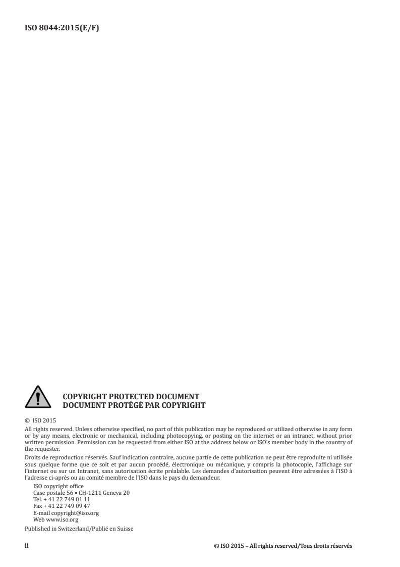 ISO 8044:2015 ISO 8044:2015 - Page 2 preview