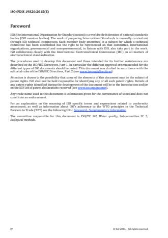 ISO 19820:2016 ISO 19820:2016 - Water quality -- Determination of the acute toxicity to the marine rotifer Brachionus plicatilis - Page 4 preview