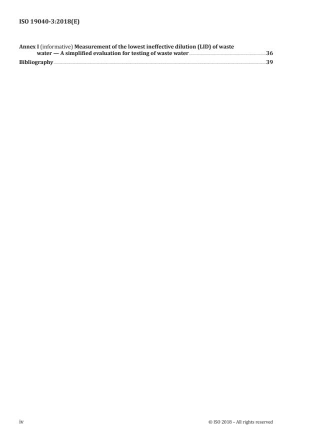 ISO 19040-3:2018 ISO 19040-3:2018 - Water quality -- Determination of the estrogenic potential of water and waste water - Page 4 preview