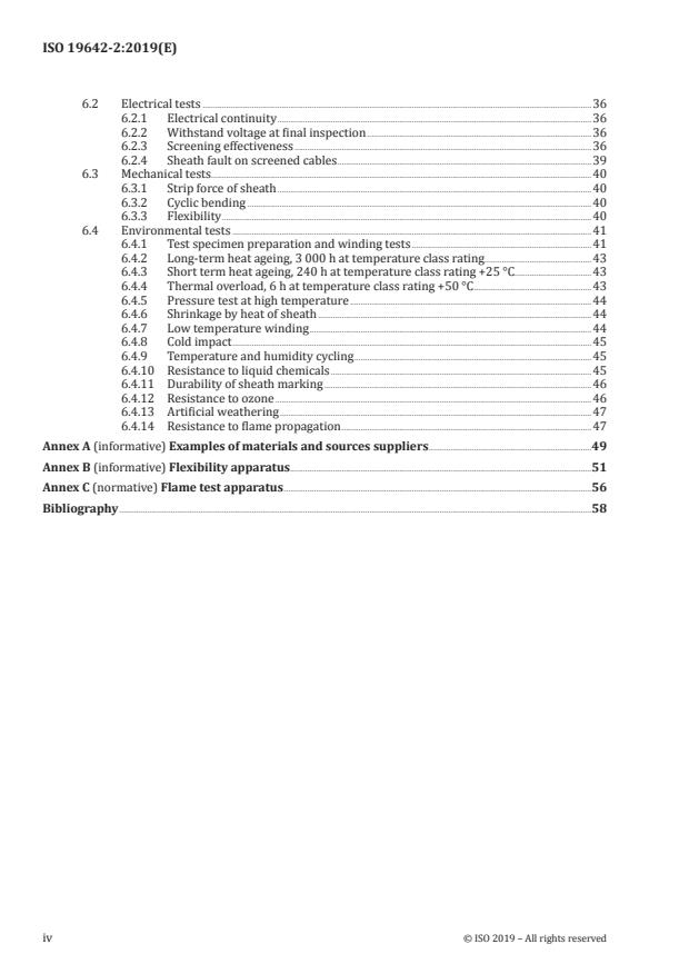 ISO 19642-2:2019 ISO 19642-2:2019 - Road vehicles -- Automotive cables - Page 4 preview