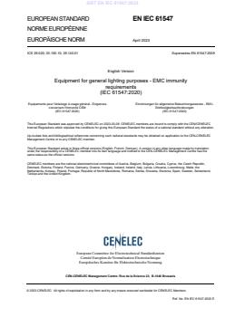 SIST EN IEC 61547:2023 - BARVE - Page 3 preview