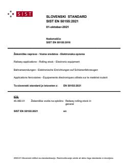 SIST EN 50155:2021 SIST EN 50155:2021 - BARVE - Page 1 preview
