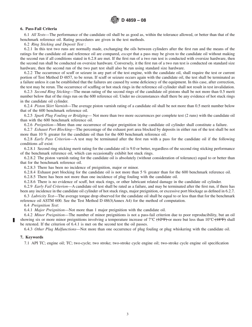 REDLINE ASTM D4859-08 - Standard Specification for Lubricants for Two-Stroke-Cycle Spark-Ignition Gasoline Engines-TC