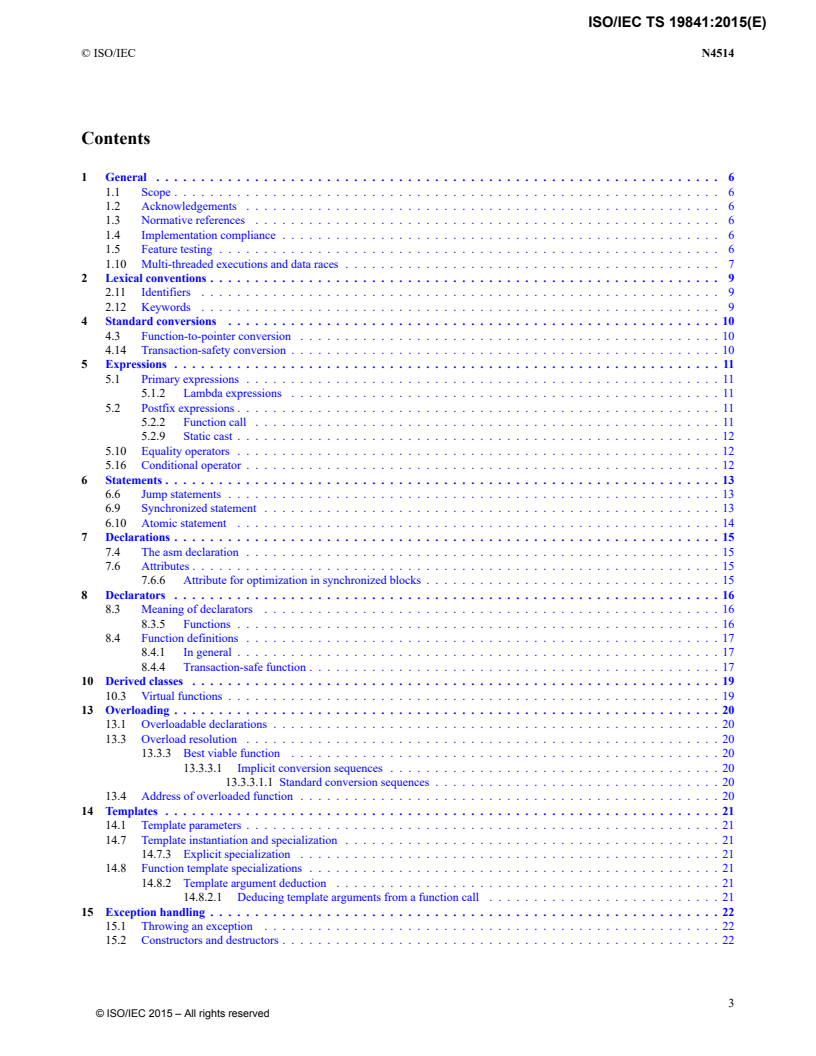 ISO/IEC TS 19841:2015 - Technical Specification for C++ Extensions for Transactional Memory
Released:9/16/2015