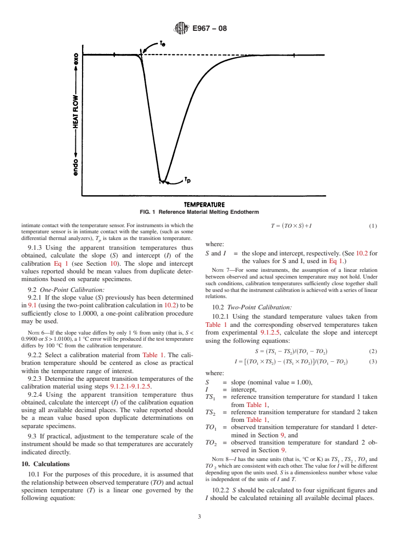 ASTM E967-08 - Standard Practice for Temperature Calibration of Differential Scanning Calorimeters and Differential Thermal Analyzers