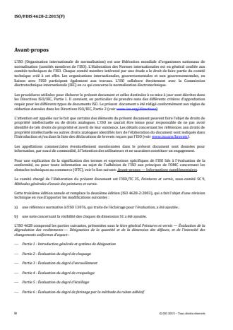 ISO 4628-2:2016 ISO 4628-2:2016 - Peintures et vernis -- Évaluation de la dégradation des revetements -- Désignation de la quantité et de la dimension des défauts, et de l'intensité des changements uniformes d'aspect - Page 4 preview
