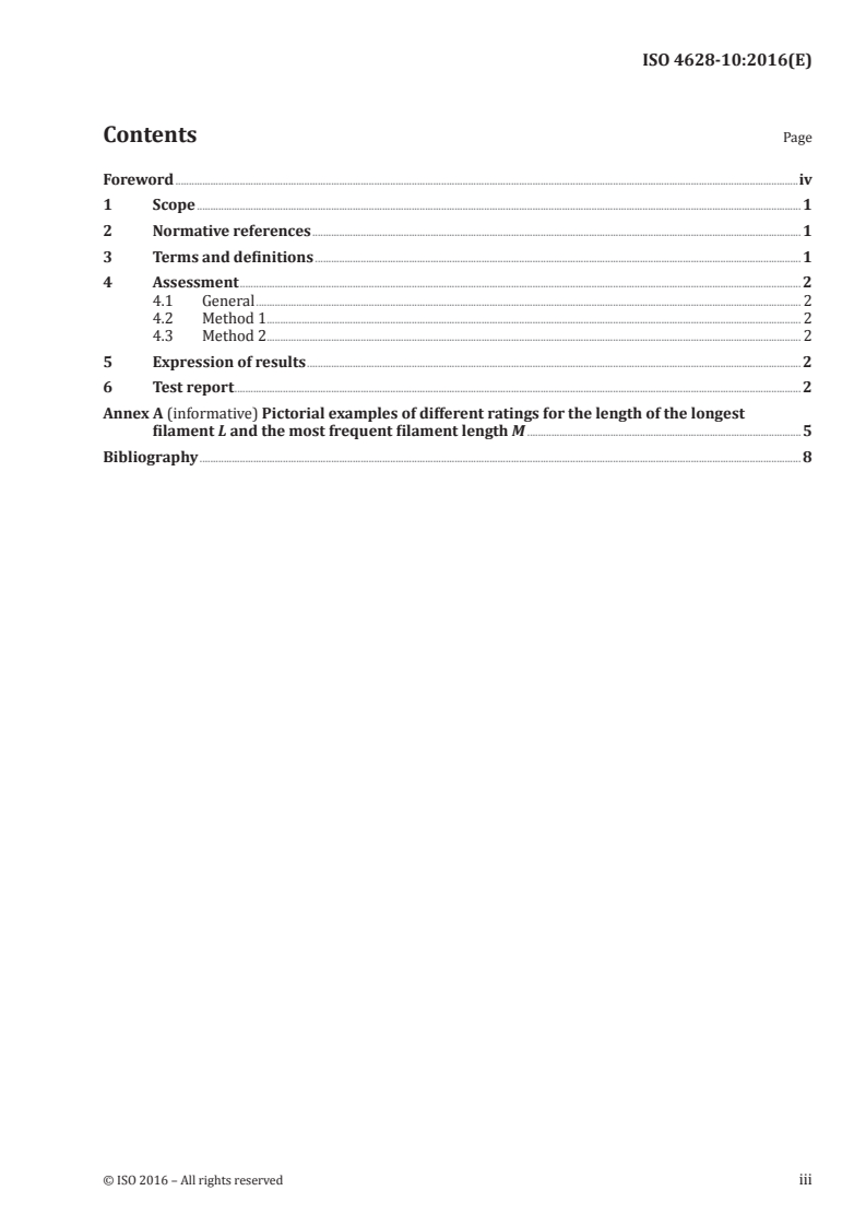 ISO 4628-10:2016 - Paints and varnishes — Evaluation of degradation of coatings — Designation of quantity and size of defects, and of intensity of uniform changes in appearance — Part 10: Assessment of degree of filiform corrosion
Released:5/9/2016