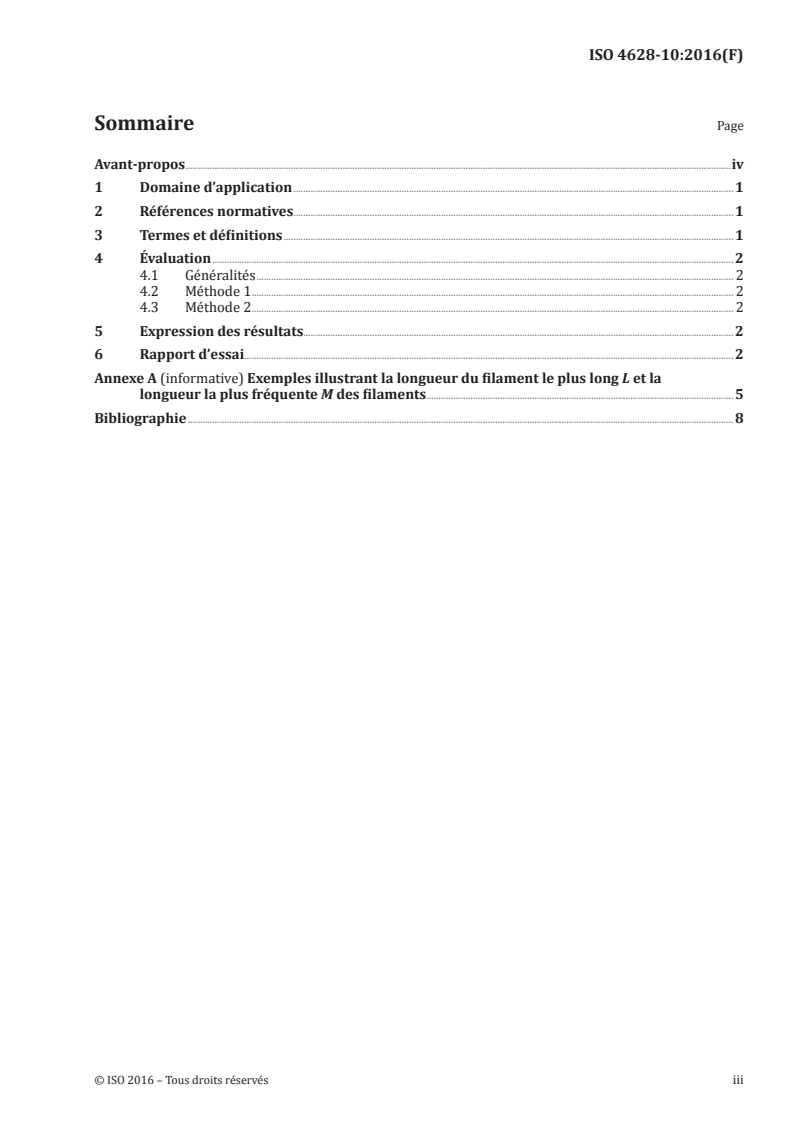 ISO 4628-10:2016 - Peintures et vernis — Évaluation de la dégradation des revêtements — Désignation de la quantité et des dimensions des défauts, et de l'intensité des changements uniformes d'aspect — Partie 10: Évaluation du degré de corrosion filiforme
Released:5/9/2016