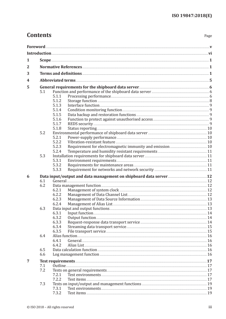 ISO 19847:2018 - Ships and marine technology — Shipboard data servers to share field data at sea
Released:10/5/2018