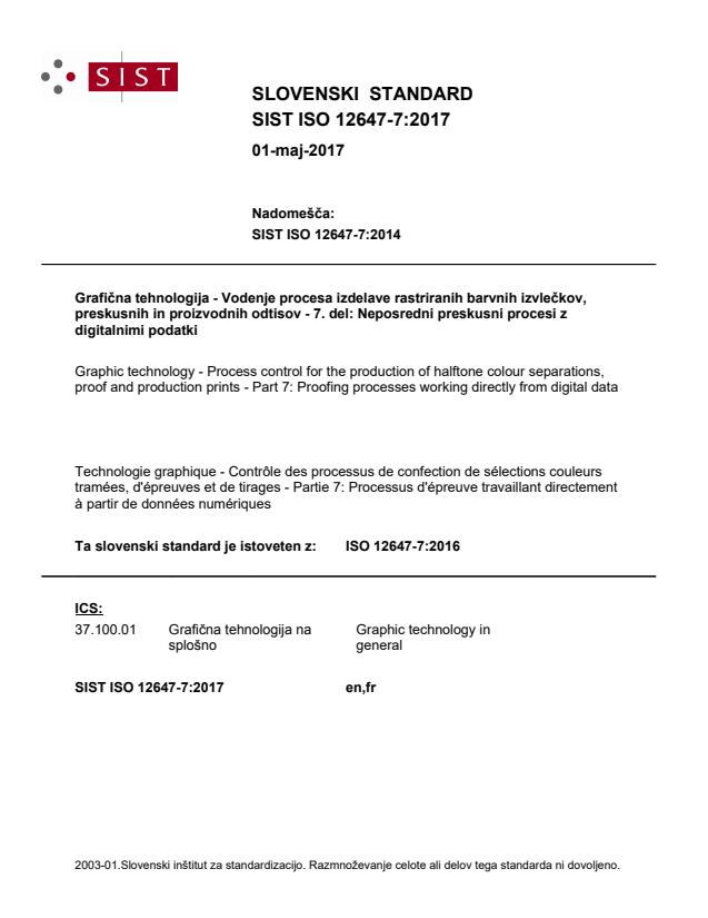 ISO 12647-7:2017 - BARVE