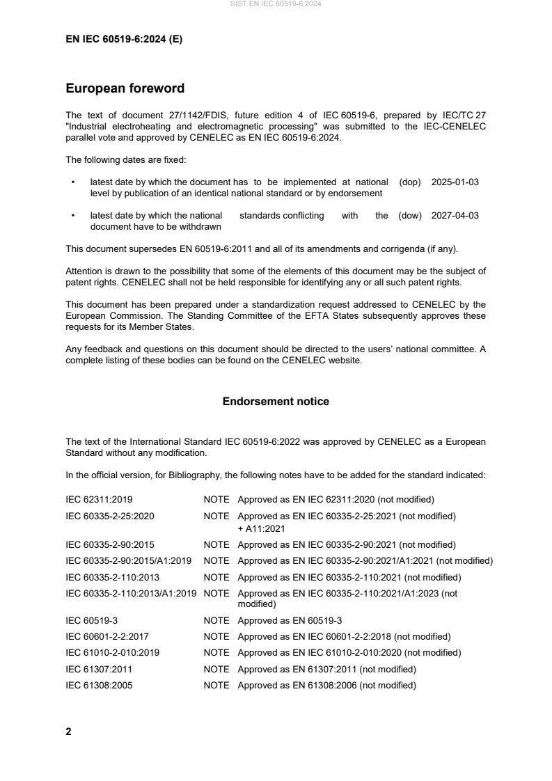 SIST EN IEC 60519-6:2024 SIST EN IEC 60519-6:2024 - BARVE - Page 4 preview