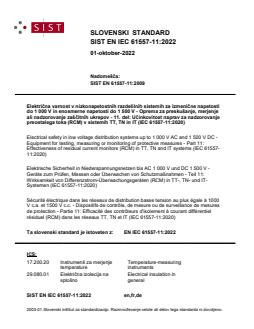 SIST EN IEC 61557-11:2022 - Page 1 preview