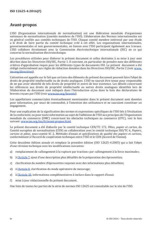 ISO 12625-4:2016 ISO 12625-4:2016 - Papier tissue et produits tissue - Page 4 preview