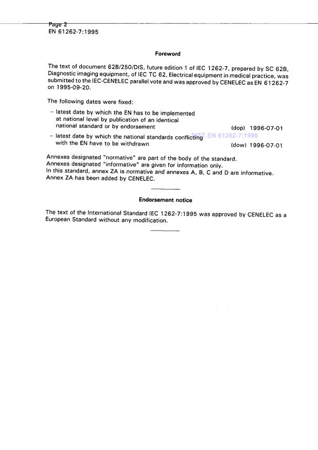 EN 61262-7:1995 EN 61262-7:1998 - Page 4 preview