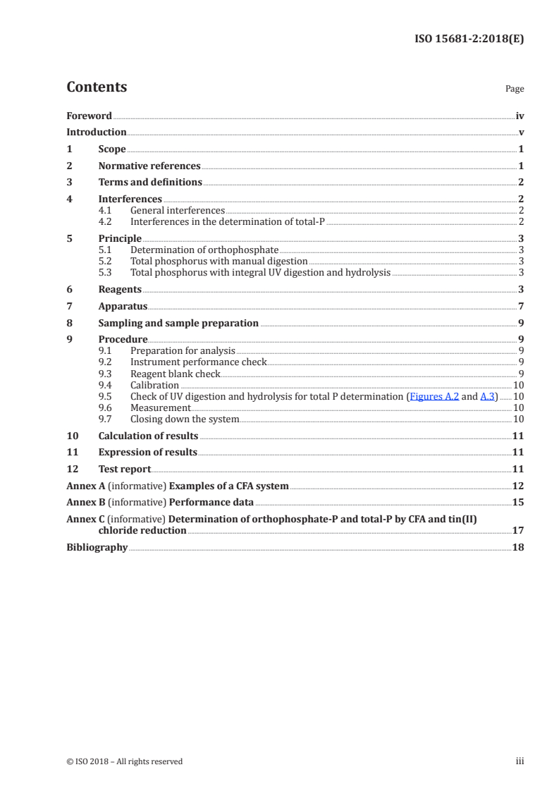 ISO 15681-2:2018 - Water quality — Determination of orthophosphate and total phosphorus contents by flow analysis (FIA and CFA) — Part 2: Method by continuous flow analysis (CFA)
Released:10/26/2018