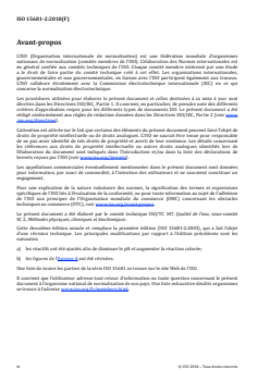 ISO 15681-2:2018 - Qualité de l'eau — Dosage des orthophosphates et du phosphore total par analyse en flux (FIA et CFA) — Partie 2: Méthode par analyse en flux continu (CFA)
Released:10/26/2018 - Page 4 preview