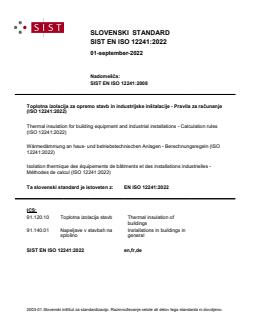 EN ISO 12241:2022 EN ISO 12241:2022 - Page 1 preview