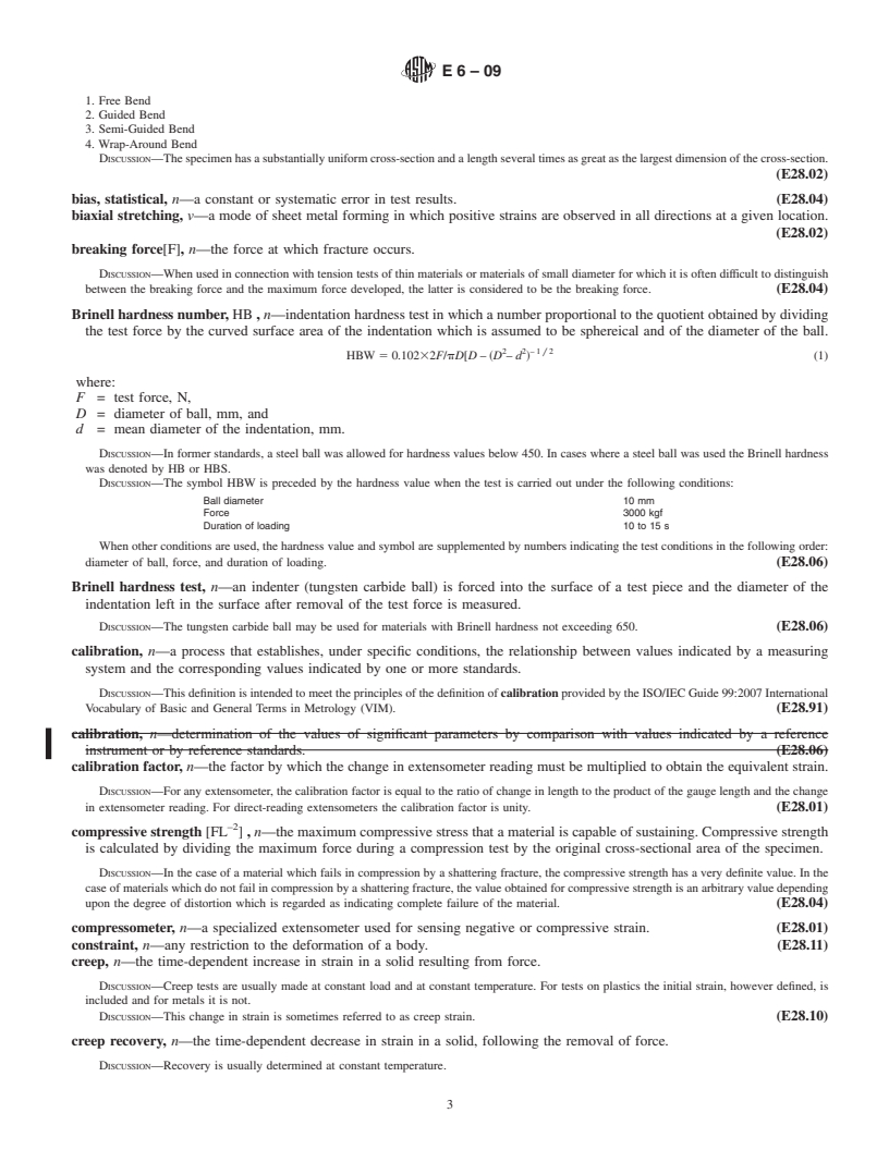 REDLINE ASTM E6-09 - Standard Terminology Relating to  Methods of Mechanical Testing