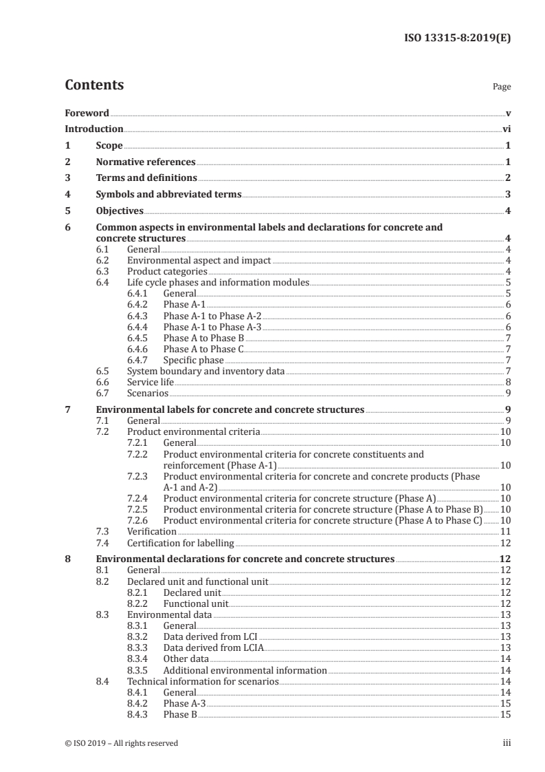 ISO 13315-8:2019 - Environmental management for concrete and concrete structures — Part 8: Environmental labels and declarations
Released:1/10/2019