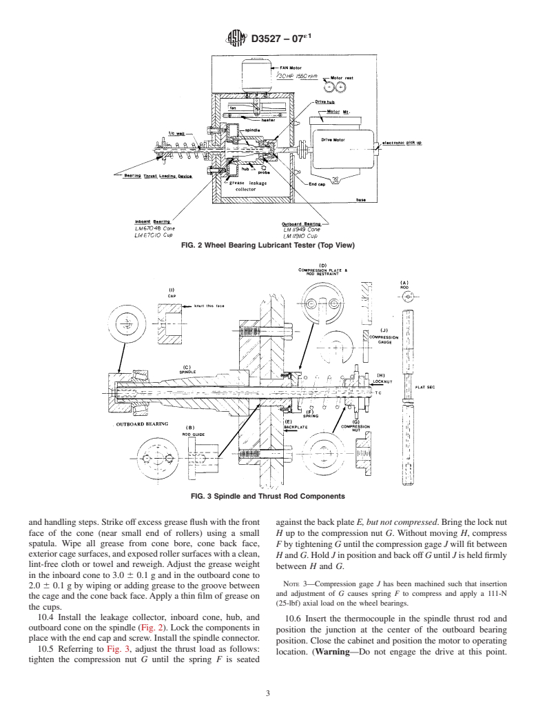 ASTM D3527-07e1 - Standard Test Method for Life Performance of Automotive Wheel Bearing Grease