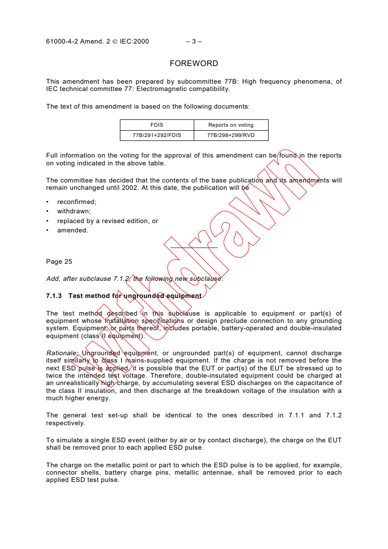 IEC 61000-4-2:1995/AMD2:2000 - Amendment 2 - Electromagnetic compatibility (EMC) - Part 4: Testing and measurement techniques - Section 2: Electrostatic discharge immunity test. Basic EMC Publication
Released:11/9/2000
Isbn:2831854393