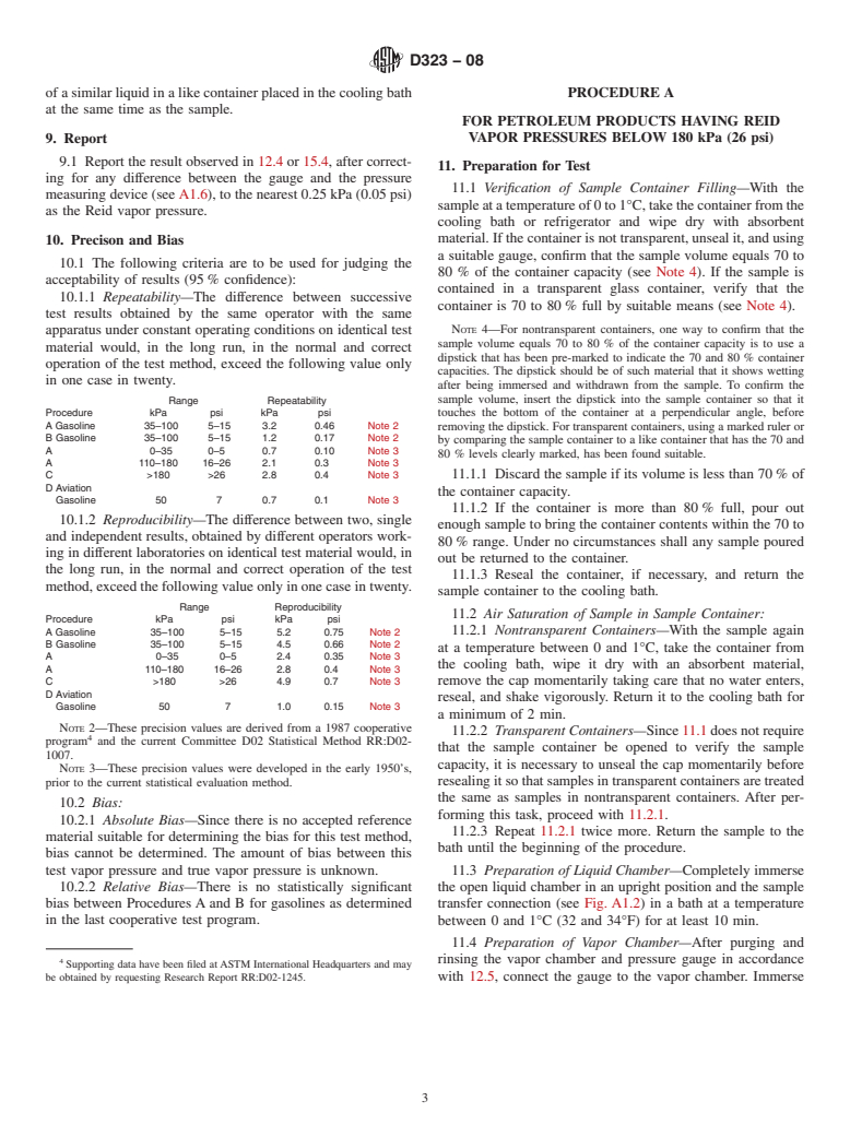 ASTM D323-08 - Standard Test Method for Vapor Pressure of Petroleum Products (Reid Method)