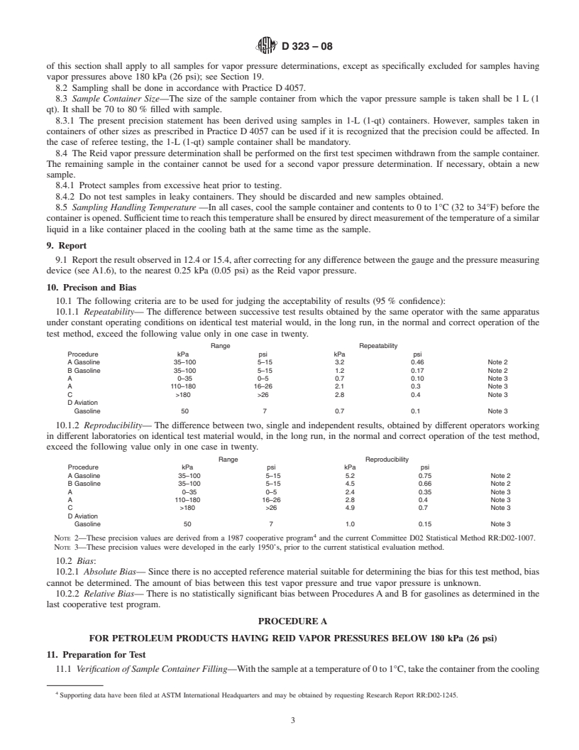 REDLINE ASTM D323-08 - Standard Test Method for Vapor Pressure of Petroleum Products (Reid Method)