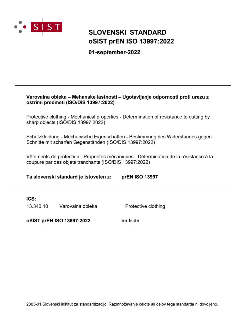prEN ISO 13997:2022 - BARVE na PDF-str 19