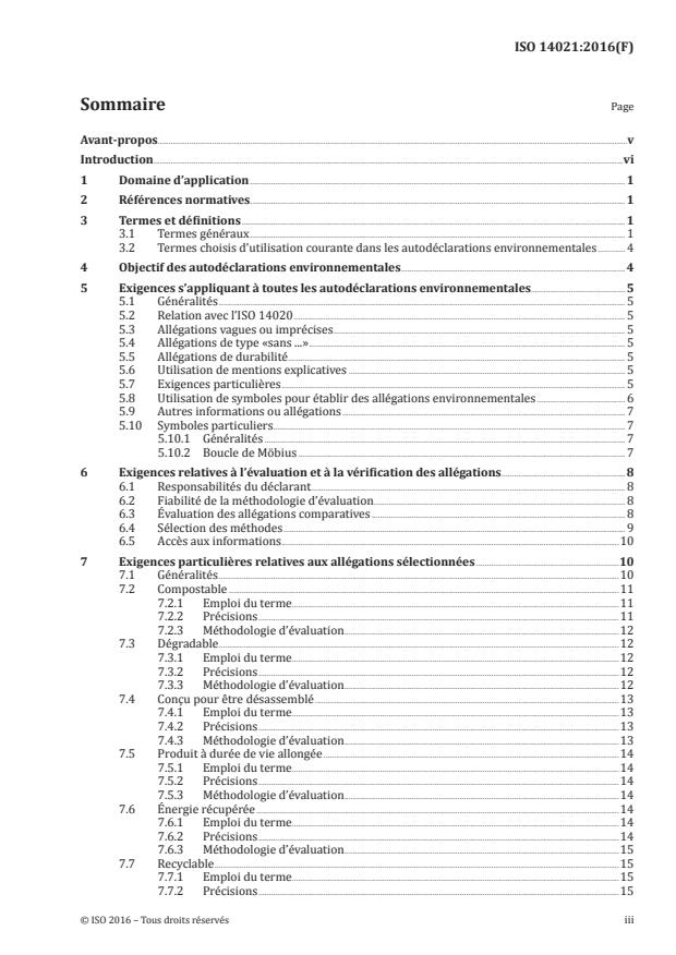 ISO 14021:2016 - Marquage et déclarations environnementaux -- Autodéclarations environnementales (Étiquetage de type II)