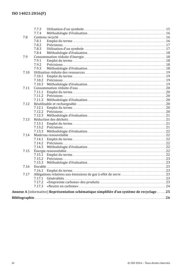 SIST ISO 14021:2016 ISO 14021:2016 - Marquage et déclarations environnementaux -- Autodéclarations environnementales (Étiquetage de type II) - Page 4 preview
