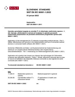 EN IEC 80001-1:2022 - BARVE - Page 1 preview