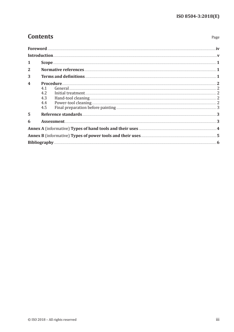 ISO 8504-3:2018 - Preparation of steel substrates before application of paints and related products — Surface preparation methods — Part 3: Hand- and power-tool cleaning
Released:31. 10. 2018