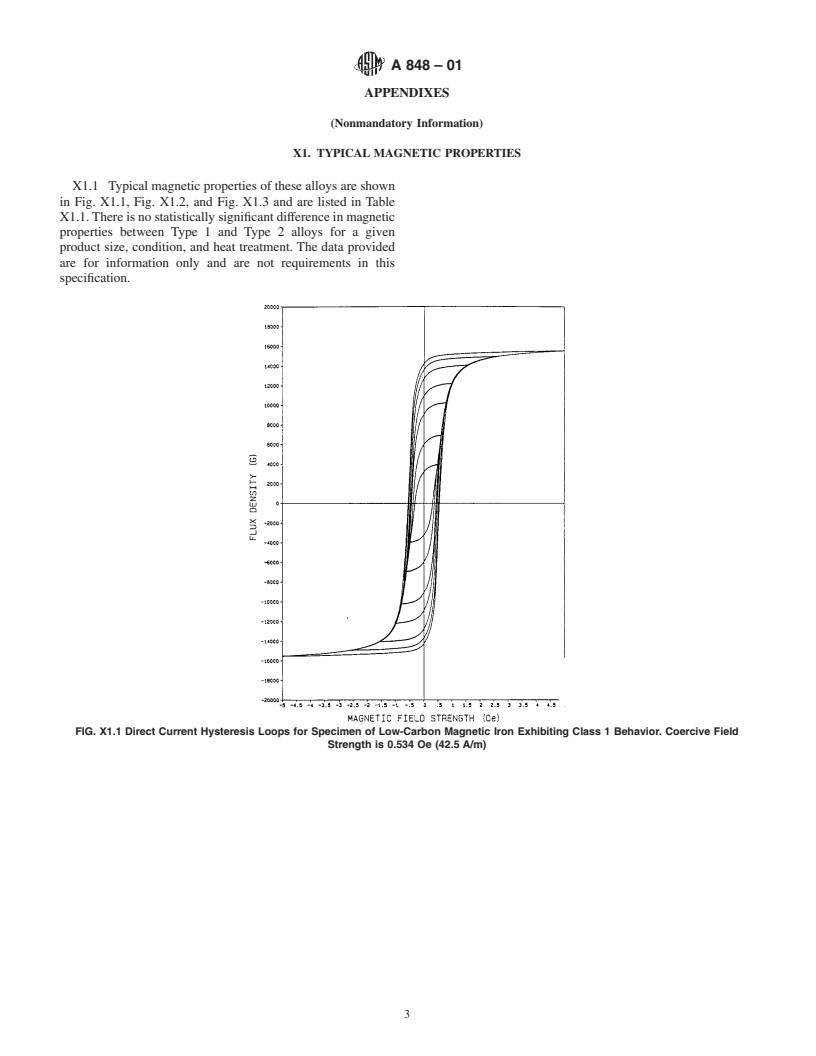 ASTM A848-01 - Standard Specification for Low-Carbon Magnetic Iron