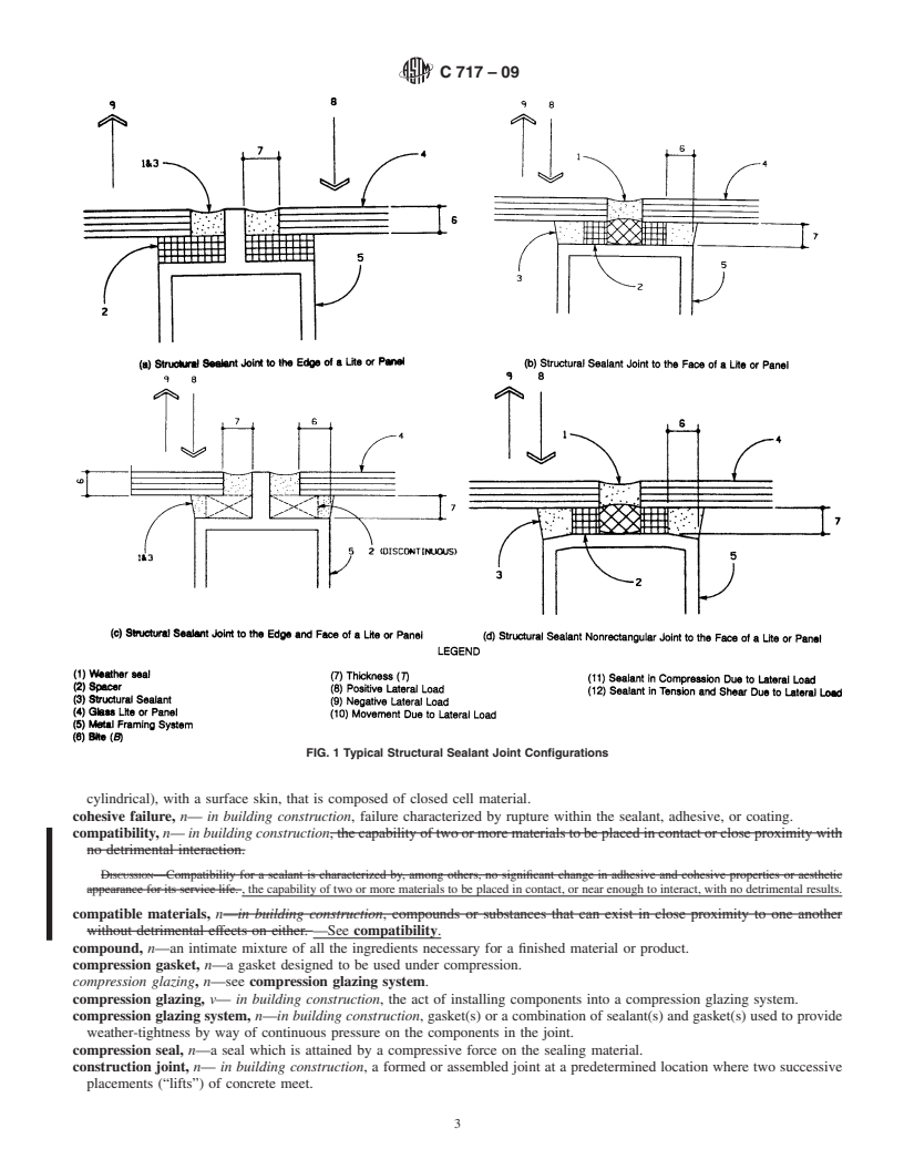 REDLINE ASTM C717-09 - Standard Terminology of  Building Seals and Sealants
