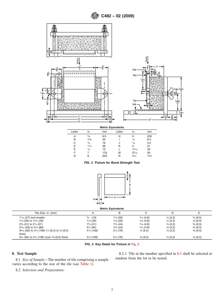 ASTM C482-02(2009) - Standard Test Method for Bond Strength of Ceramic Tile to Portland Cement Paste