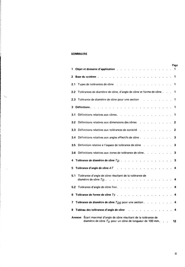 ISO 1947:1973 ISO 1947:1973 - Systeme de tolérances de conicité pour pieces coniques de conicité C = 1:3 a 1:500 et de longueur 6 a 630 mm