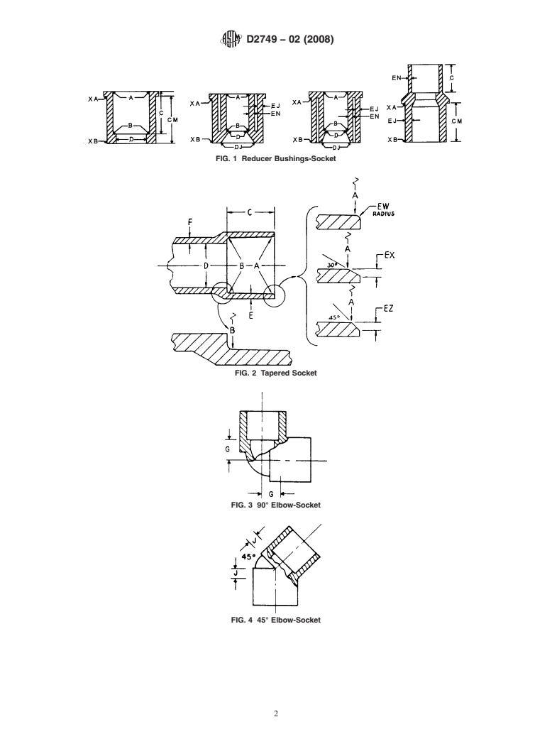 ASTM D2749-02(2008) - Standard Symbols for Dimensions of Plastic Pipe Fittings