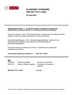 SIST EN 17371-1:2021 - Page 1 preview