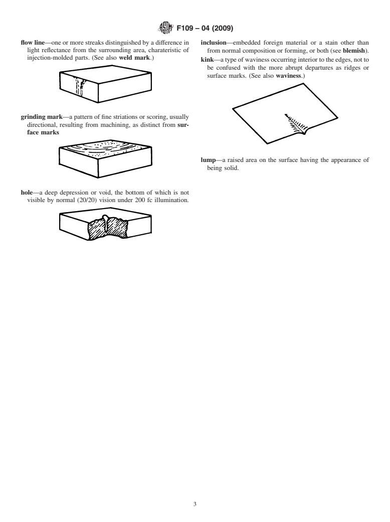 ASTM F109-04(2009) - Standard Terminology Relating to Surface Imperfections on Ceramics