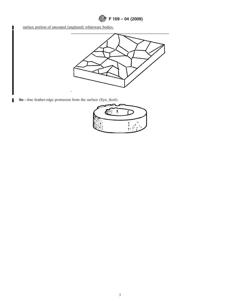 REDLINE ASTM F109-04(2009) - Standard Terminology Relating to Surface Imperfections on Ceramics