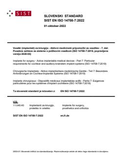 EN ISO 14708-7:2022 - BARVE - Page 1 preview