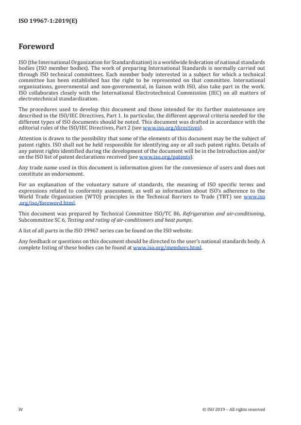 ISO 19967-1:2019 ISO 19967-1:2019 - Heat pump water heaters -- Testing and rating for performance - Page 4 preview