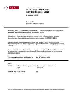 SIST EN ISO 5530-1:2025 - Page 1 preview