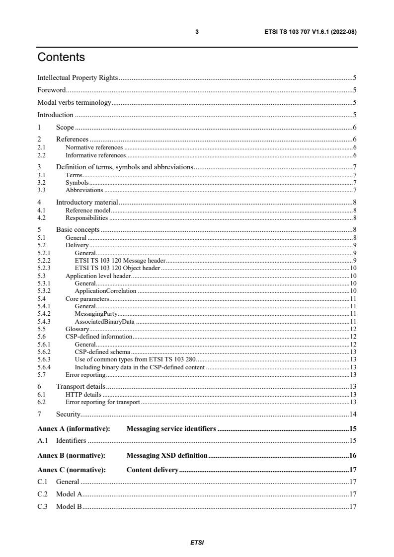 ETSI TS 103 707 V1.6.1 (2022-08) - Lawful Interception (LI); Handover Interface for HTTP delivery