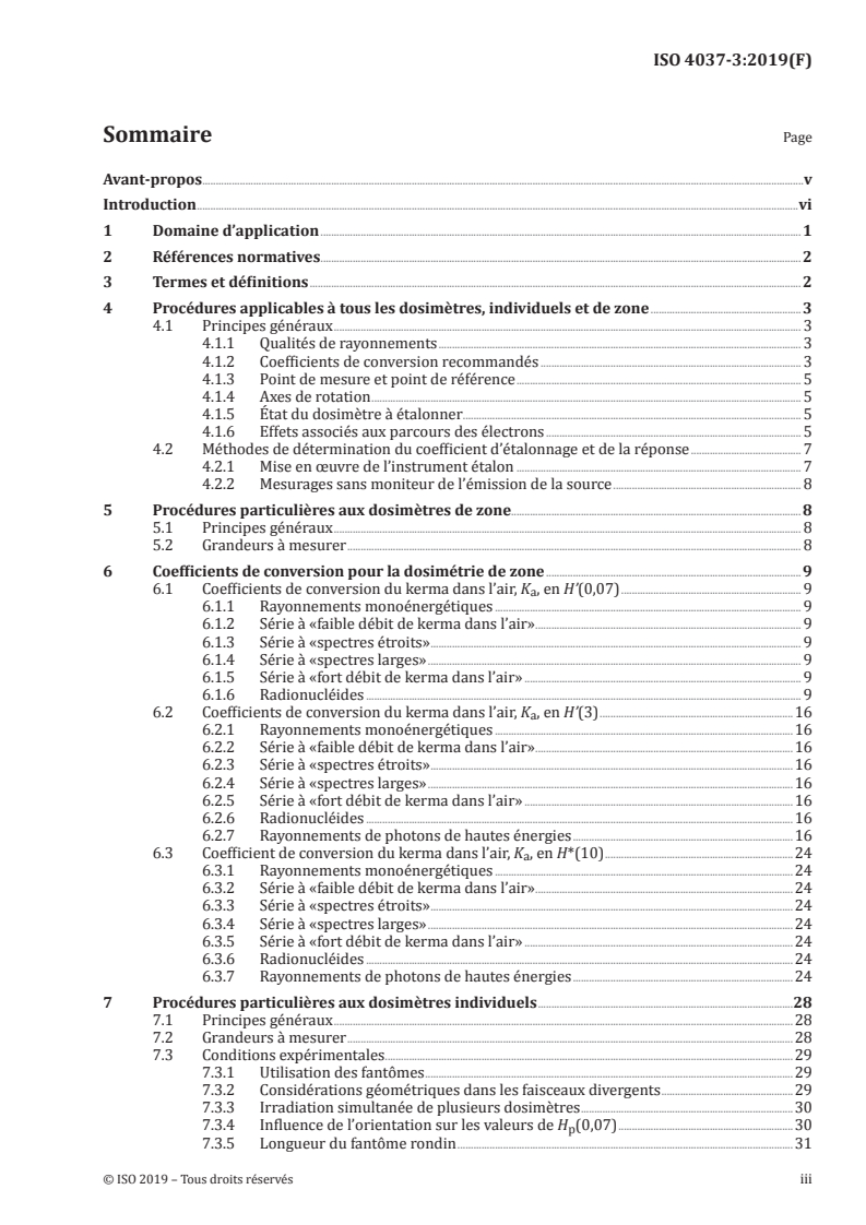 ISO 4037-3:2019 - Radioprotection — Rayonnements X et gamma de référence pour l'étalonnage des dosimètres et des débitmètres et pour la détermination de leur réponse en fonction de l'énergie des photons — Partie 3: Étalonnage des dosimètres de zone et individuels et mesurage de leur réponse en fonction de l'énergie et de l'angle d'incidence
Released:1/30/2019