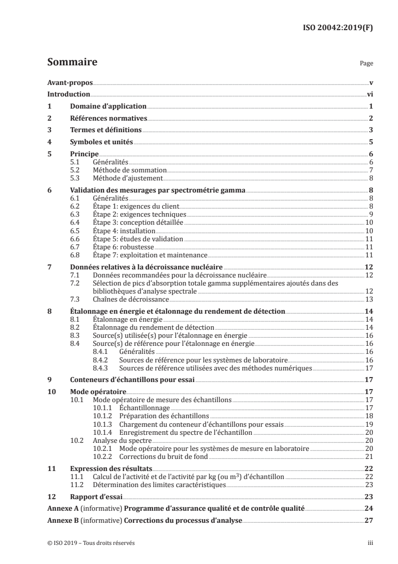 ISO 20042:2019 - Mesurage de la radioactivité — Radionucléides émetteurs gamma — Méthode d’essai générique par spectrométrie gamma
Released:12/11/2020